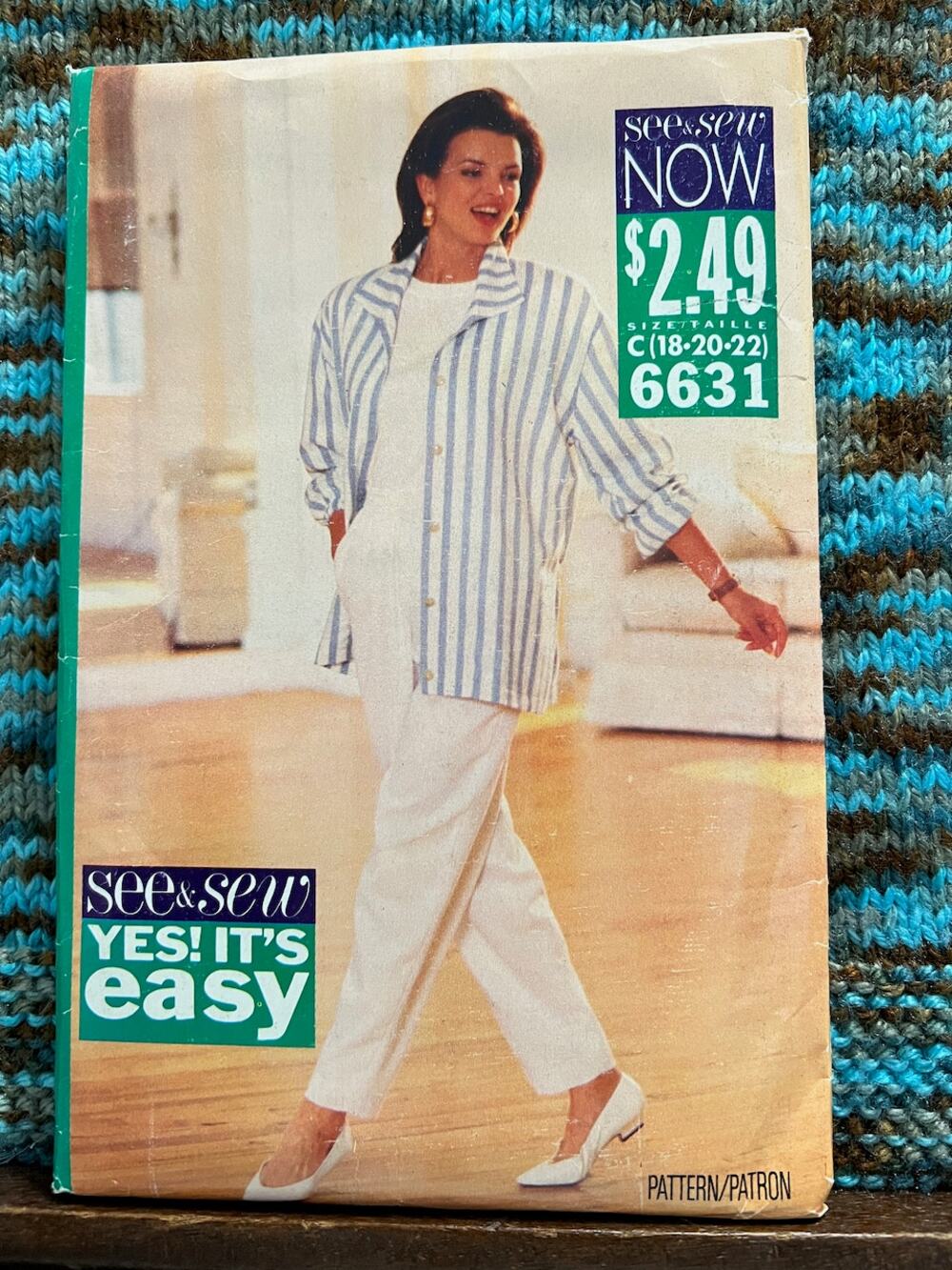 Butterick Sewing pattern 6631 suit blazer top pants size 18 20 22